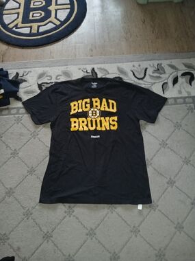 Reebok Big Bad Bruins Mens T Shirt Large Like New-BUY ONE ITEM CHOOSE ONE FREE